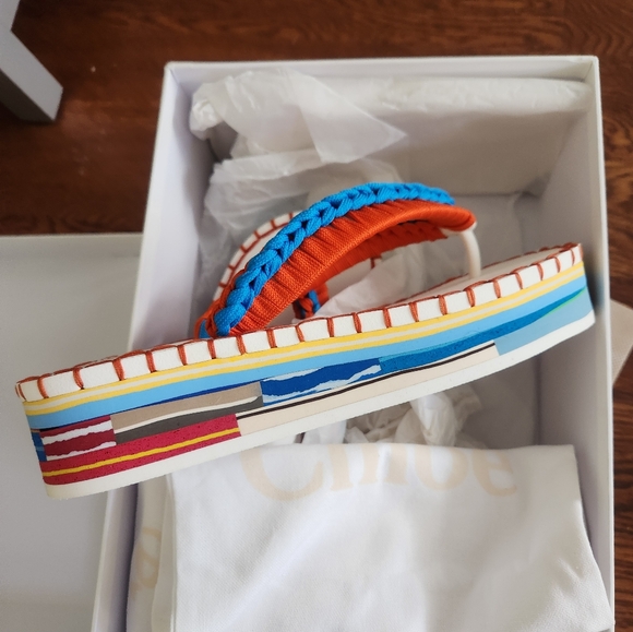 New Chloe Lou thong sandals size 40 - Picture 3 of 5